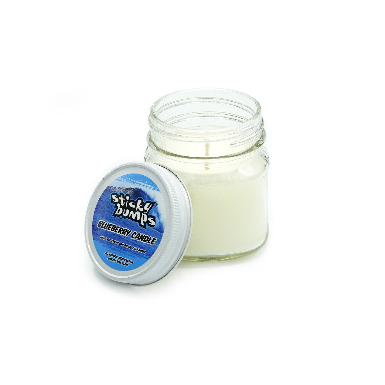 Sticky Bumps Candle Glass Jar